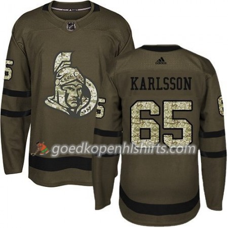 Ottawa Senators Erik Karlsson 65 Adidas 2017-2018 Camo Groen Authentic Shirt - Mannen